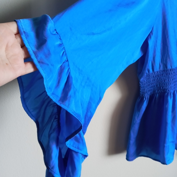 Venus blue 1X blouse - Picture 3 of 8